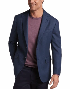 Joseph Abboud Modern Fit Wool Sport Coat, Blue