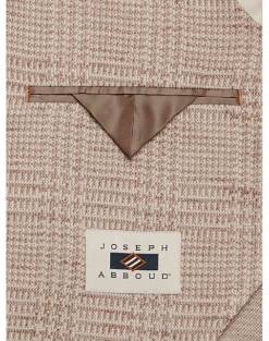 Joseph Abboud Slim Fit Notch Lapel Knit Sport Coat Tan Plaid 8 Joseph Abboud Slim Fit Notch Lapel Knit Sport Coat Tan Plaid -Joseph Abboud Store MW40 15N9 65 JOSEPH ABBOUD TAN PLAID ALT2