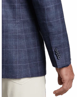 Joseph Abboud Modern Fit Sport Coat, Blue Plaid -Joseph Abboud Store MW40 15P0 67 JOSEPH ABBOUD BLUE PLAID ALT1