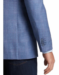 Joseph Abboud Modern Fit Sport Coat, Tan Windowpane Plaid -Joseph Abboud Store MW40 15P2 67 JOSEPH ABBOUD BLUE BERRY WINDOWPANE ALT1