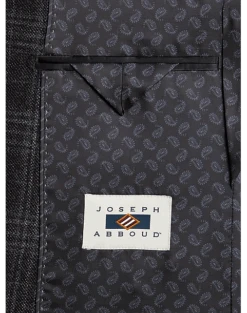 Joseph Abboud Modern Fit Sport Coat, Charcoal Plaid -Joseph Abboud Store MW40 15ZR 66 JOSEPH ABBOUD CHARCOAL PLAID ALT2