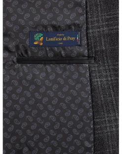 Joseph Abboud Modern Fit Sport Coat, Charcoal Plaid -Joseph Abboud Store MW40 15ZR 66 JOSEPH ABBOUD CHARCOAL PLAID ALT6