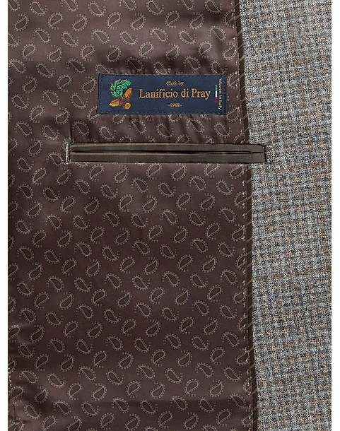 Joseph Abboud Modern Fit Sport Coat, Gray Check 6 Joseph Abboud Modern Fit Sport Coat, Gray Check - Image 4