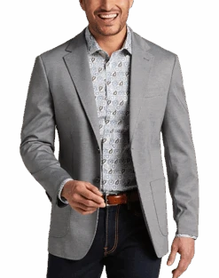 JOE Joseph Abboud Slim Fit Notch Lapel Sport Coat, Gray Tic