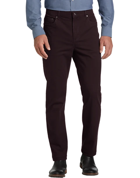 Joseph Abboud Modern Fit Power Stretch 5-Pocket Pants, Stone 3 Joseph Abboud Modern Fit Power Stretch 5-Pocket Pants, Stone
