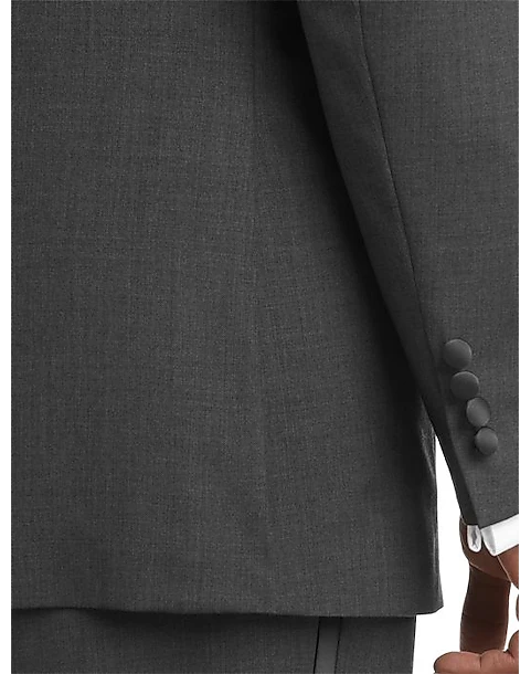 Joseph Abboud Black Label Slim Fit Wool Tuxedo, Gray 5 Joseph Abboud Black Label Slim Fit Wool Tuxedo, Gray - Image 3