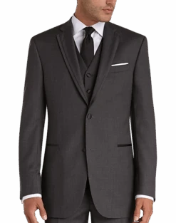 Joseph Abboud Black Label Slim Fit Wool Tuxedo, Gray 11 Joseph Abboud Black Label Slim Fit Wool Tuxedo, Gray -Joseph Abboud Store MW40 3GP3 17 JOSEPH ABBOUD BLACK LABEL CHARCOAL GRAY ALT4