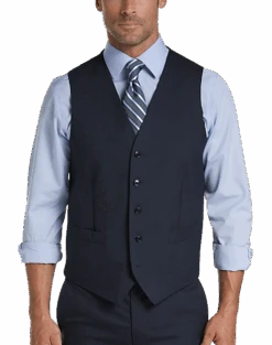 Joseph Abboud Blue Tic Modern Fit Suit Separates Vest