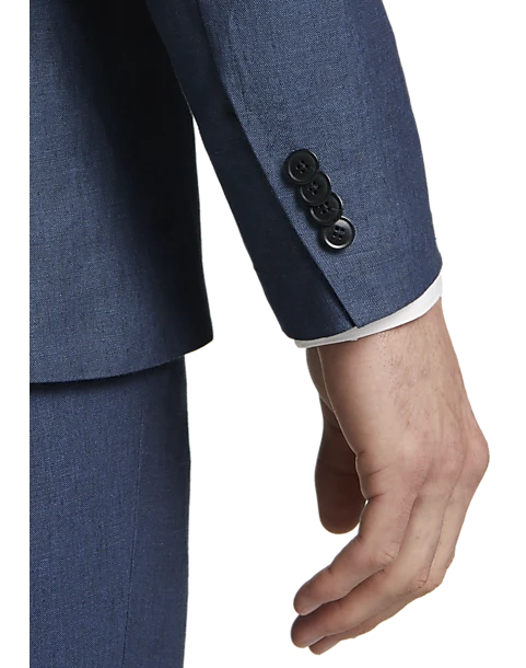 JOE Joseph Abboud Linen Slim Fit Suit Separates Jacket, Light Blue 4 JOE Joseph Abboud Linen Slim Fit Suit Separates Jacket, Light Blue - Image 2