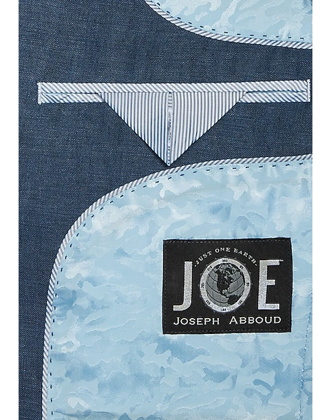 JOE Joseph Abboud Linen Slim Fit Suit Separates Jacket, Light Blue 5 JOE Joseph Abboud Linen Slim Fit Suit Separates Jacket, Light Blue - Image 3