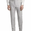 JOE Joseph Abboud Linen Slim Fit Suit Separates Dress Pant, Light Gray