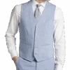 JOE Joseph Abboud Linen Slim Fit Suit Separates Vest, Light Blue -Joseph Abboud Store MW40 3W8M 15 JOE JOSEPH ABBOUD LIGHT BLUE MAIN