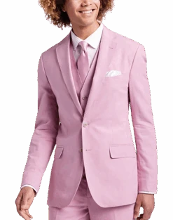 JOE Joseph Abboud Slim Fit Linen Blend Suit Separates Coat, Raspberry