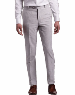 JOE Joseph Abboud Slim Fit Linen Blend Suit Separates Pants, Light Gray