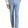 JOE Joseph Abboud Slim Fit Linen Blend Suit Separates Pants, Dusty Blue -Joseph Abboud Store MW40 3XGH 70 JOE JOSEPH ABBOUD DUSTY BLUE MAIN