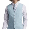 JOE Joseph Abboud Slim Fit Linen Blend Suit Separates Vest, Teal