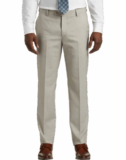 JOE Joseph Abboud Slim Fit Suit Separates Pants, Tan Sharkskin