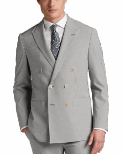 Joseph Abboud Store 14 JOE Joseph Abboud Slim Fit Suit Separates Coat, Navy Seersucker