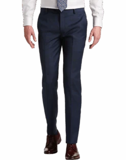 JOE Joseph Abboud Slim Fit Suit Separates Pants, Navy Plaid