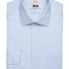 Joseph Abboud Modern Fit Spread Collar Dress Shirt, Blue Gingham -Joseph Abboud Store MW40 5FP0 23 JOSEPH ABBOUD LIGHT BLUE CHECK MAIN