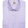 Joseph Abboud Classic Fit Spread Collar Dress Shirt, Lavender Tonal Plaid -Joseph Abboud Store MW40 5FP4 76 JOSEPH ABBOUD LAVENDER CHECK MAIN