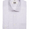 Joseph Abboud Classic Fit Spread Collar Dress Shirt, Burgundy Grid -Joseph Abboud Store MW40 5FP6 36 JOSEPH ABBOUD BLUE CHECK MAIN
