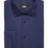 Joseph Abboud Modern Fit French Cuff Tuxedo Formal Shirt, Navy -Joseph Abboud Store MW40 5FZ2 31 JOSEPH ABBOUD NAVY SOLID MAIN