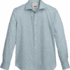 Joseph Abboud Modern Fit Sport Shirt, Teal Fossil Leaf