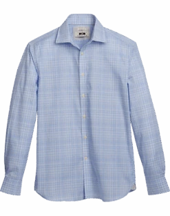 Joseph Abboud Modern Fit Sport Shirt, Blue Fine Plaid
