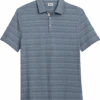 Joseph Abboud Modern Fit Polo, Slate Stripe