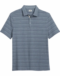 Joseph Abboud Modern Fit Polo, Slate Stripe