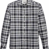 Joseph Abboud Modern Fit Slub Sport Shirt, Navy Plaid -Joseph Abboud Store MW40 6MVY 01 JOSEPH ABBOUD NAVY MAIN