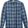 Joseph Abboud Modern Fit Slub Sport Shirt Blue Plaid -Joseph Abboud Store MW40 6MW0 14 JOSEPH ABBOUD BLUE MAIN
