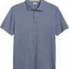 Joseph Abboud Modern Fit Polo, Slate Tonal Stripe
