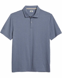Joseph Abboud Modern Fit Polo, Slate Tonal Stripe