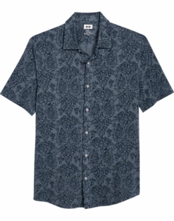 Joseph Abboud Modern Fit Sport Shirt, Slate Paisley