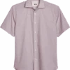 Joseph Abboud Modern Fit Sport Shirt, Burgundy Medallion -Joseph Abboud Store MW40 6N3K 06 JOSEPH ABBOUD BURGUNDY MAIN