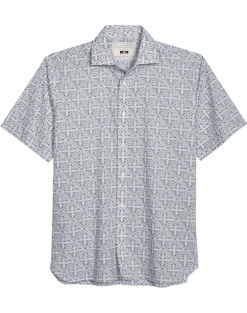 Joseph Abboud Modern Fit Sport Shirt, Slate Tattoo Print