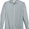 Joseph Abboud Modern Fit Sport Shirt, Slate Leaf Vine -Joseph Abboud Store MW40 6N7C 17 JOSEPH ABBOUD SLATE MAIN