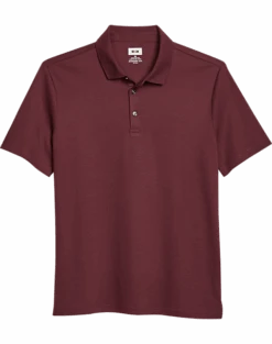 Joseph Abboud Modern Fit Luxe Cotton Polo, Burgundy