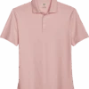 Joseph Abboud Modern Fit Luxe Cotton Polo, Light Pink