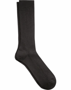 Joseph Abboud Soft Socks Black Ribbed Socks, 1 Pair