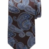 Joseph Abboud Narrow Tie, Brown & Blue Paisley