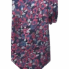Joseph Abboud Narrow Tie, Red & Silver Floral -Joseph Abboud Store MW40 8V1X 04 JOSEPH ABBOUD NVY RED SILV MAIN