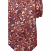 Joseph Abboud Narrow Tie, Burgundy & Orange Floral -Joseph Abboud Store MW40 8V1X 06 JOSEPH ABBOUD BURG ORG MAIN
