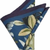 Joseph Abboud Pocket Square, Navy Botanical -Joseph Abboud Store MW40 8V50 01 JOSEPH ABBOUD NAVY MAIN