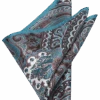 Joseph Abboud Pocket Square, Teal & Brown Paisley -Joseph Abboud Store MW40 8V52 43 JOSEPH ABBOUD HUNTER PSLY MAIN