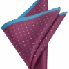 Joseph Abboud Pocket Square, Navy & Burgundy Dot -Joseph Abboud Store MW40 8V54 04 JOSEPH ABBOUD BURG NVY DOT MAIN