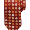 Joseph Abboud Narrow Tie, Red Multi Dots