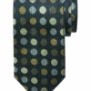 Joseph Abboud Narrow Tie, Olive Multi Dots -Joseph Abboud Store MW40 8VE4 43 JOSEPH ABBOUD OLIVE MAIN